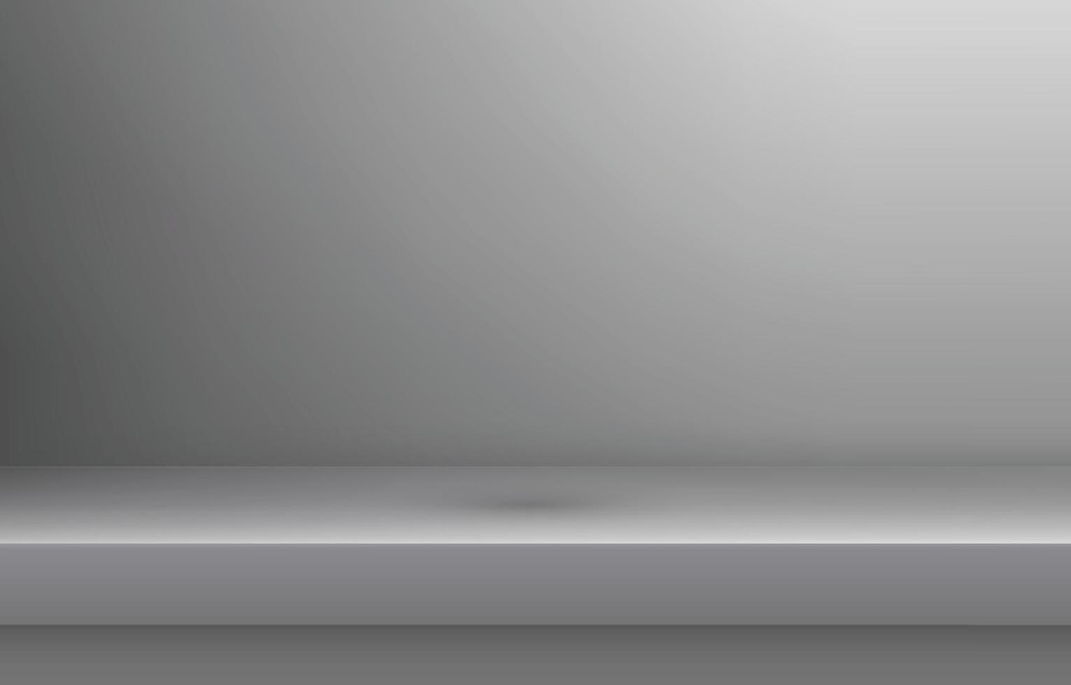 Empty color shelve with shadow vector