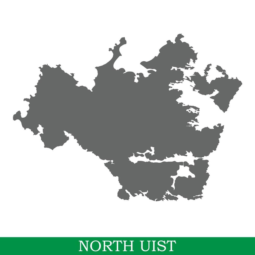 High quality map of island vector
