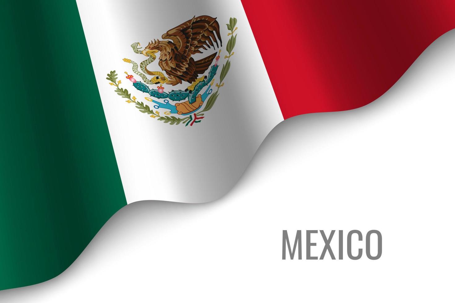 waving flag with copyspace vector