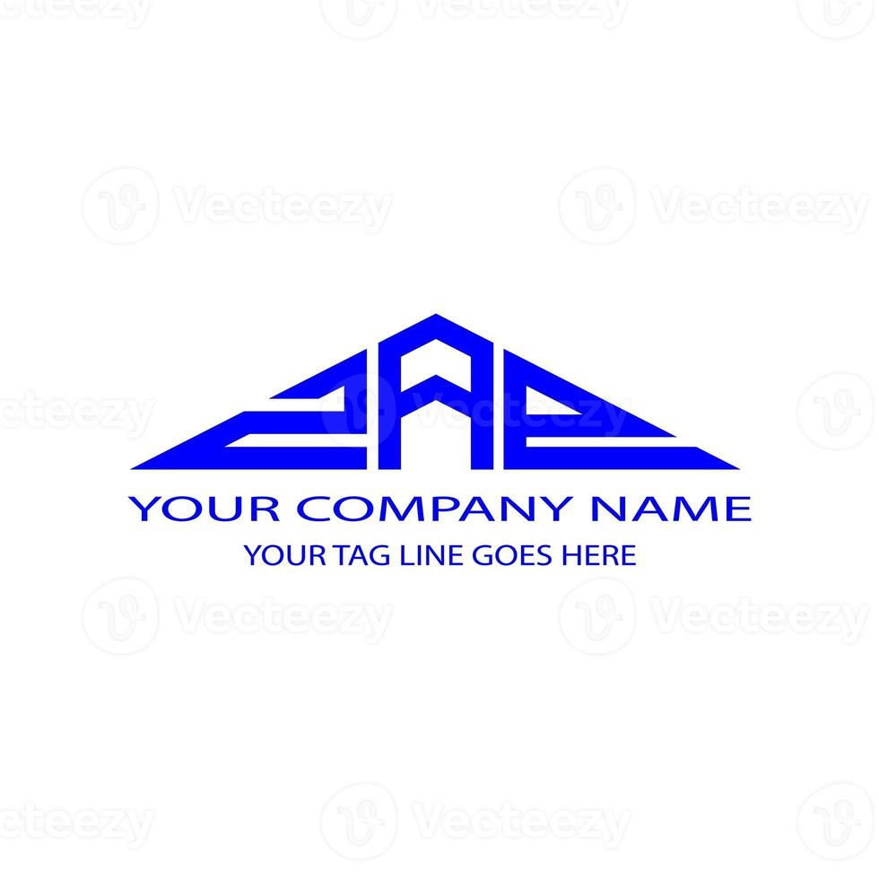 ZAP letter logo creative design with vector graphic photo