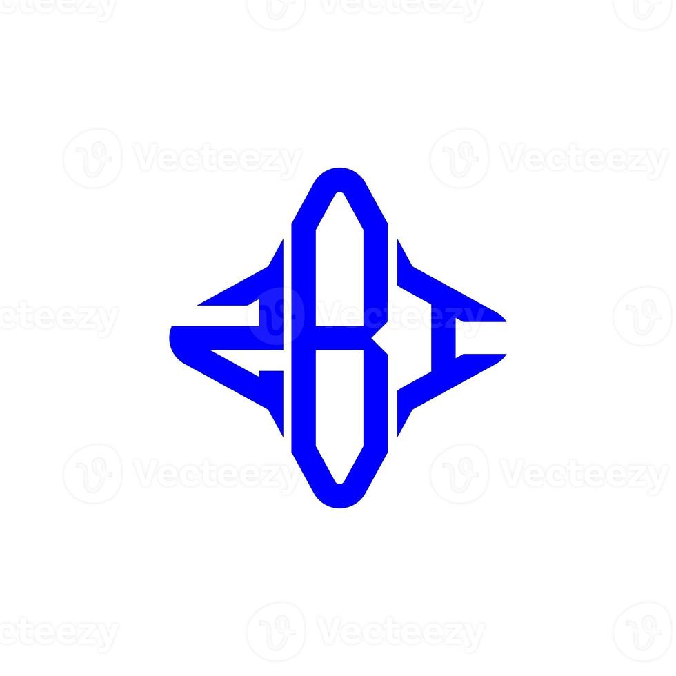 ZBI letter logo creative design with vector graphic photo
