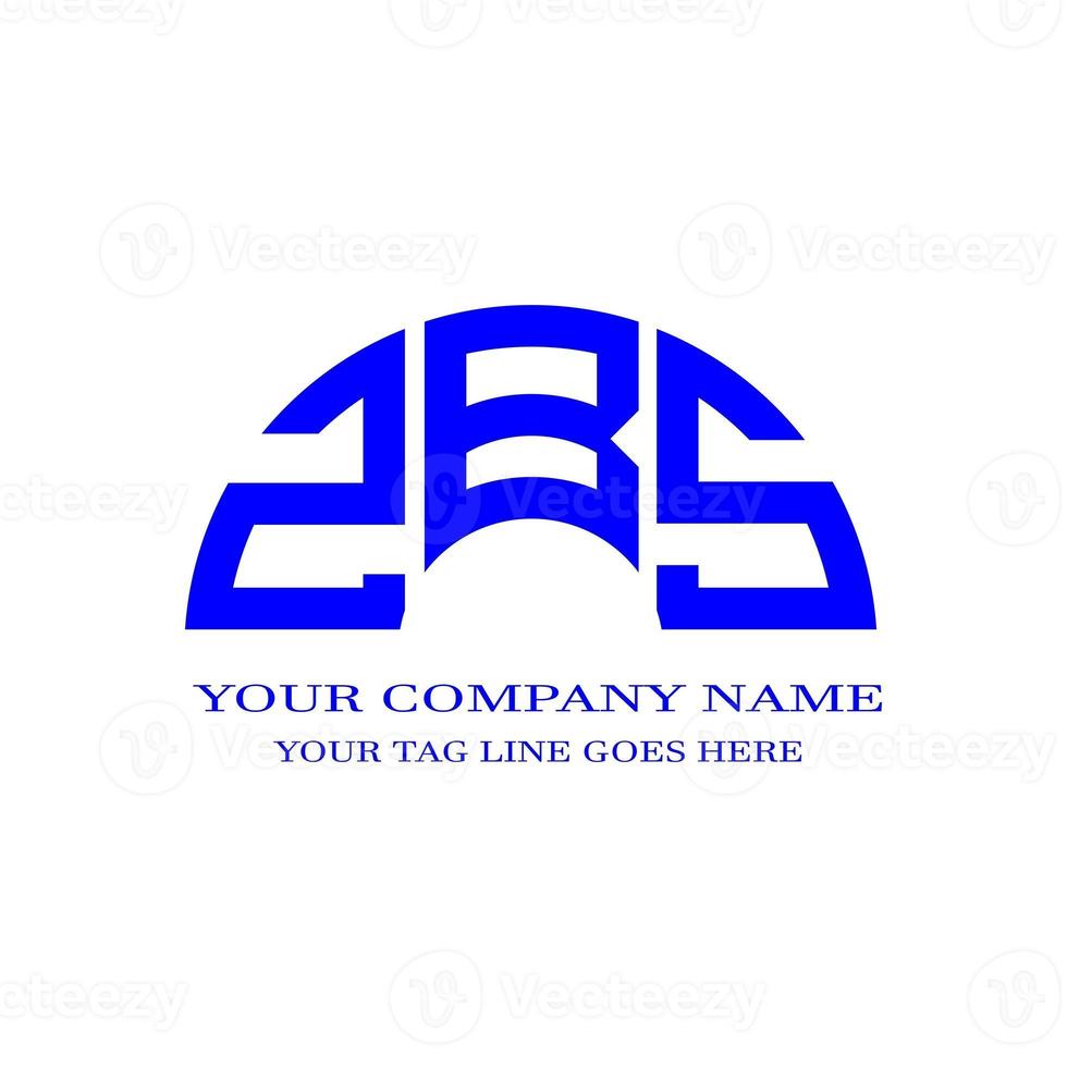 ZBS letter logo creative design with vector graphic photo