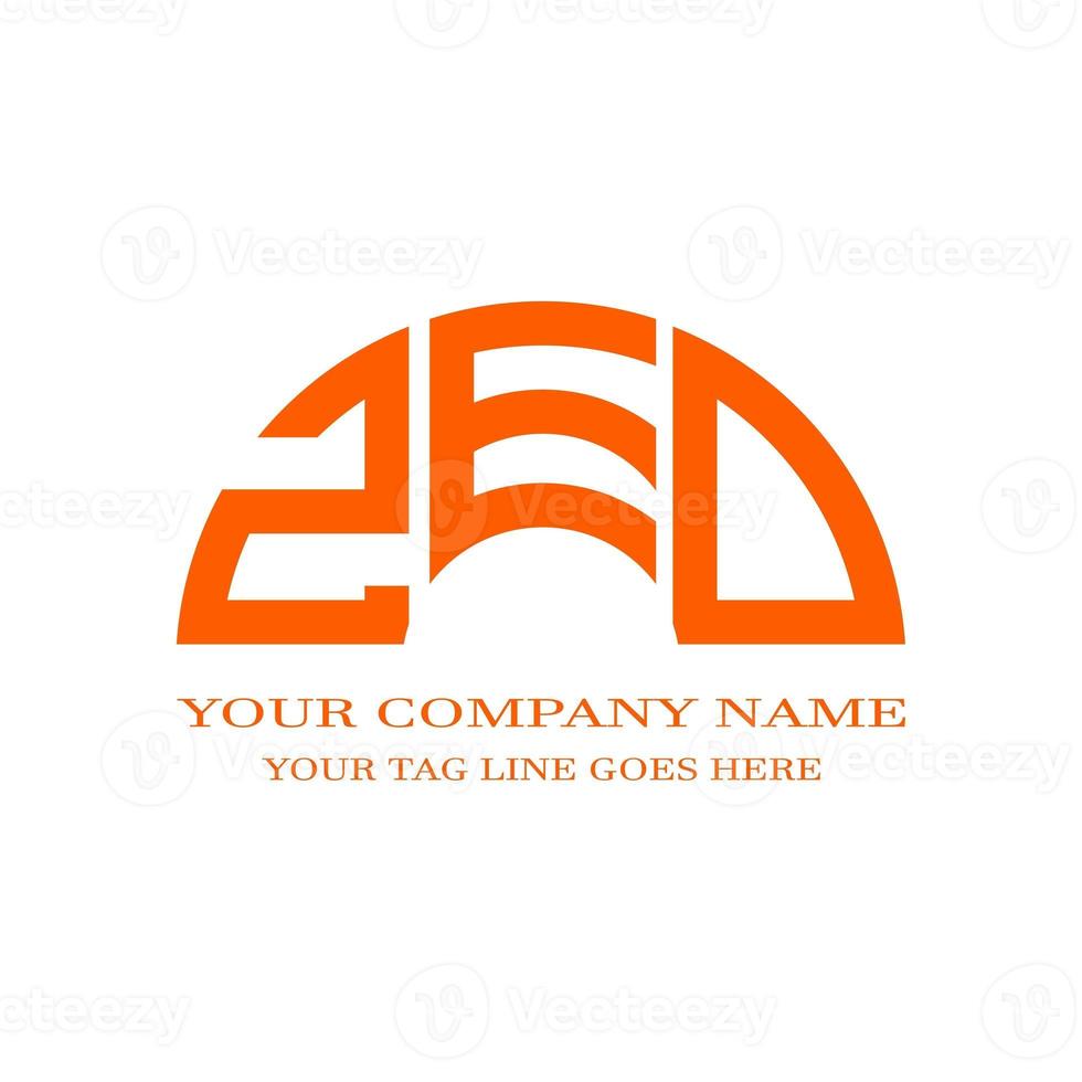 diseño creativo del logotipo de la letra zed con gráfico vectorial foto