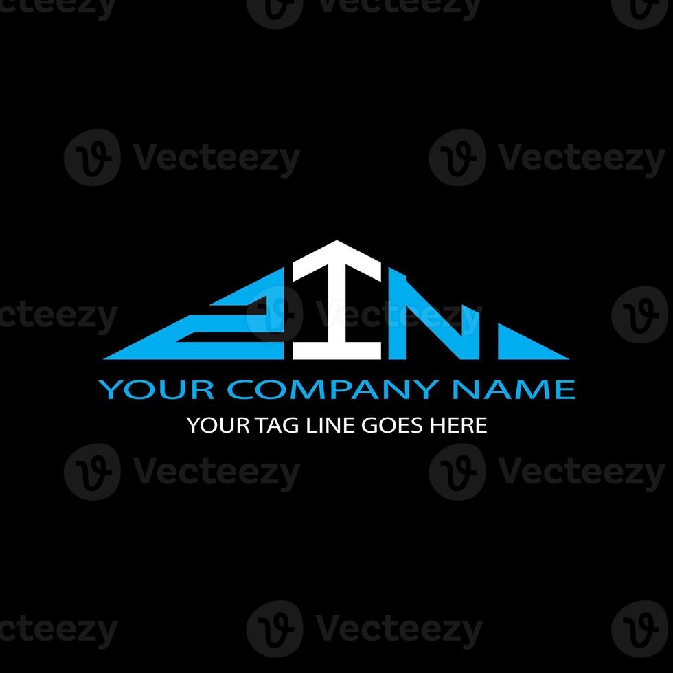 diseño creativo del logotipo de la letra zin con gráfico vectorial foto