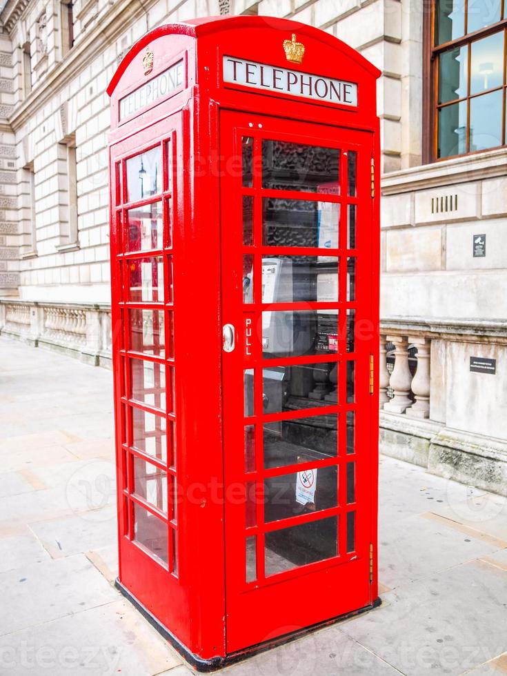 HDR London telephone box photo