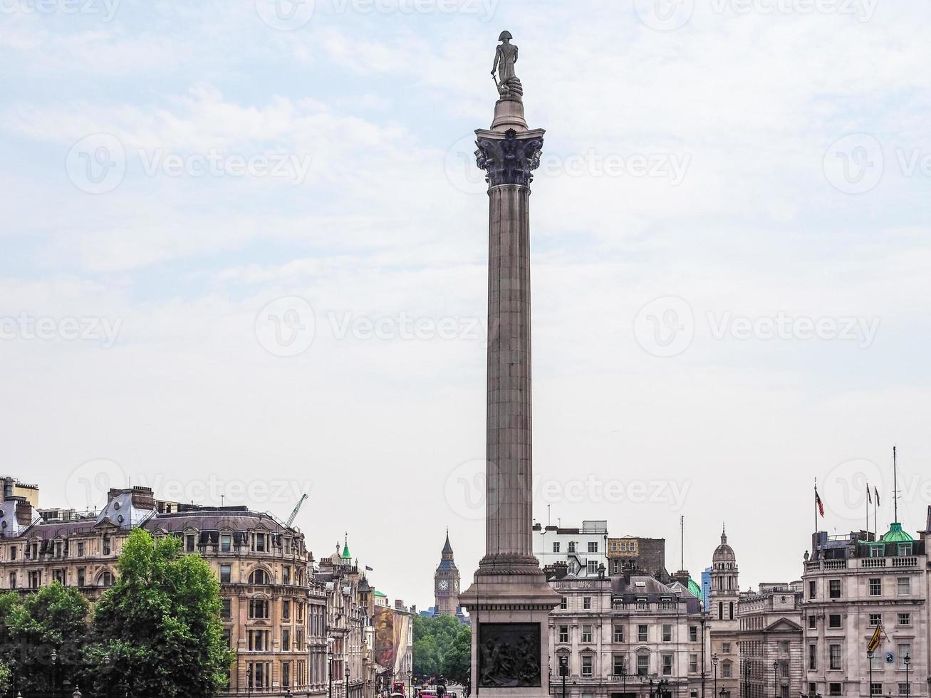 HDR Nelson Column in London photo