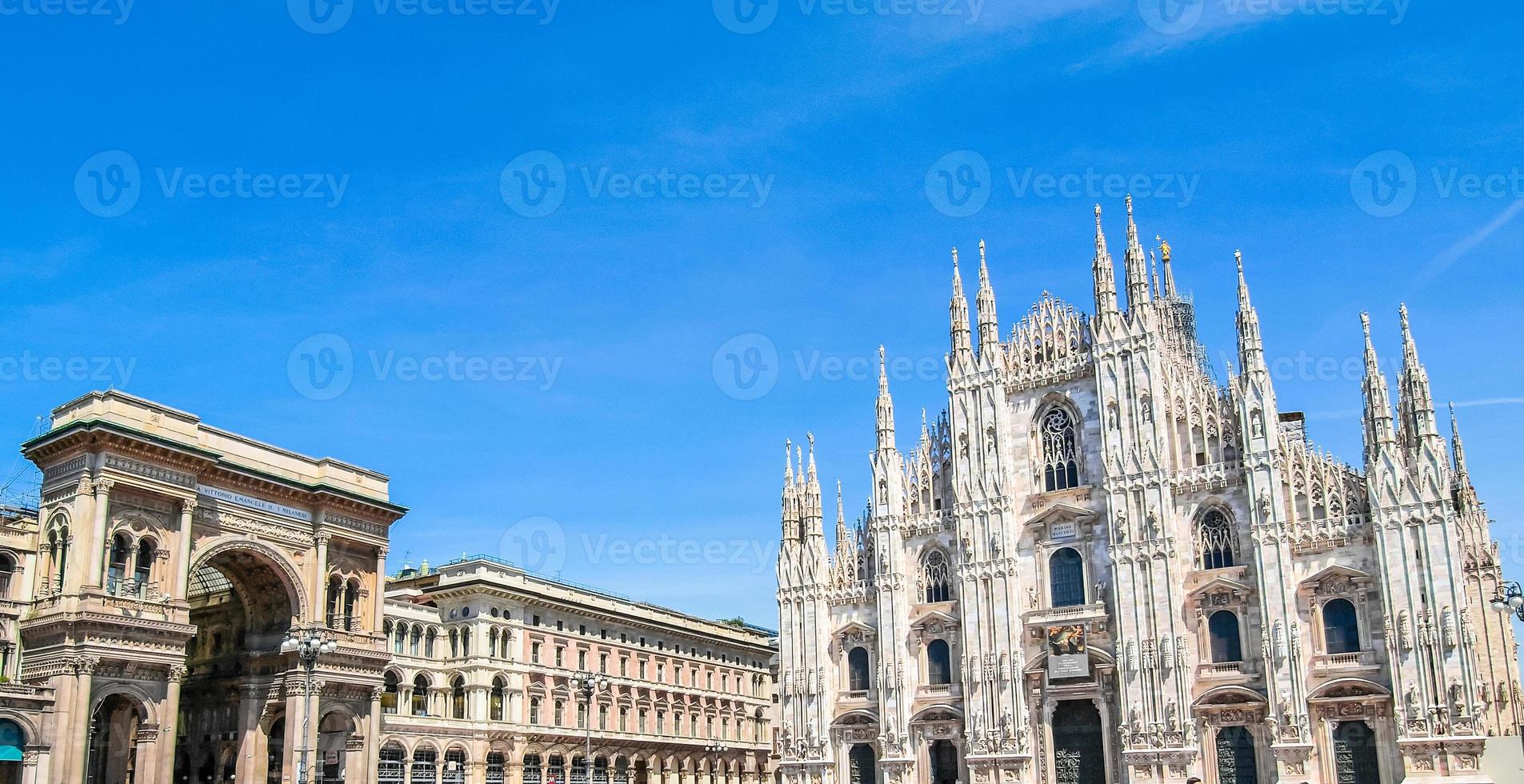 hdr piazza duomo, milán foto