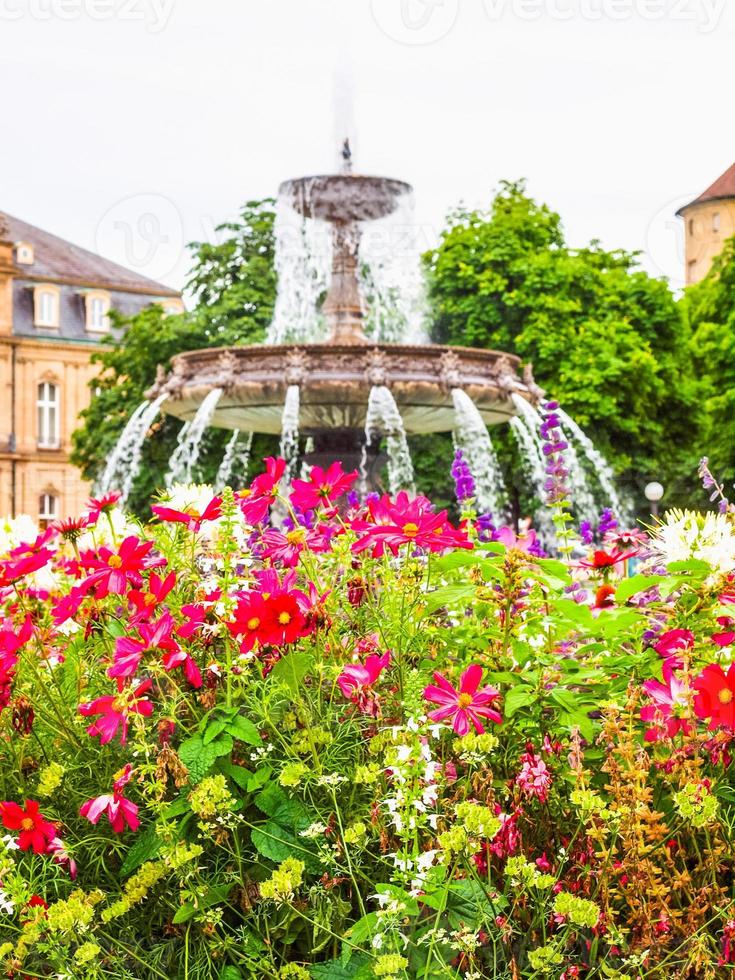 hdr schlossplatz plaza del castillo stuttgart foto