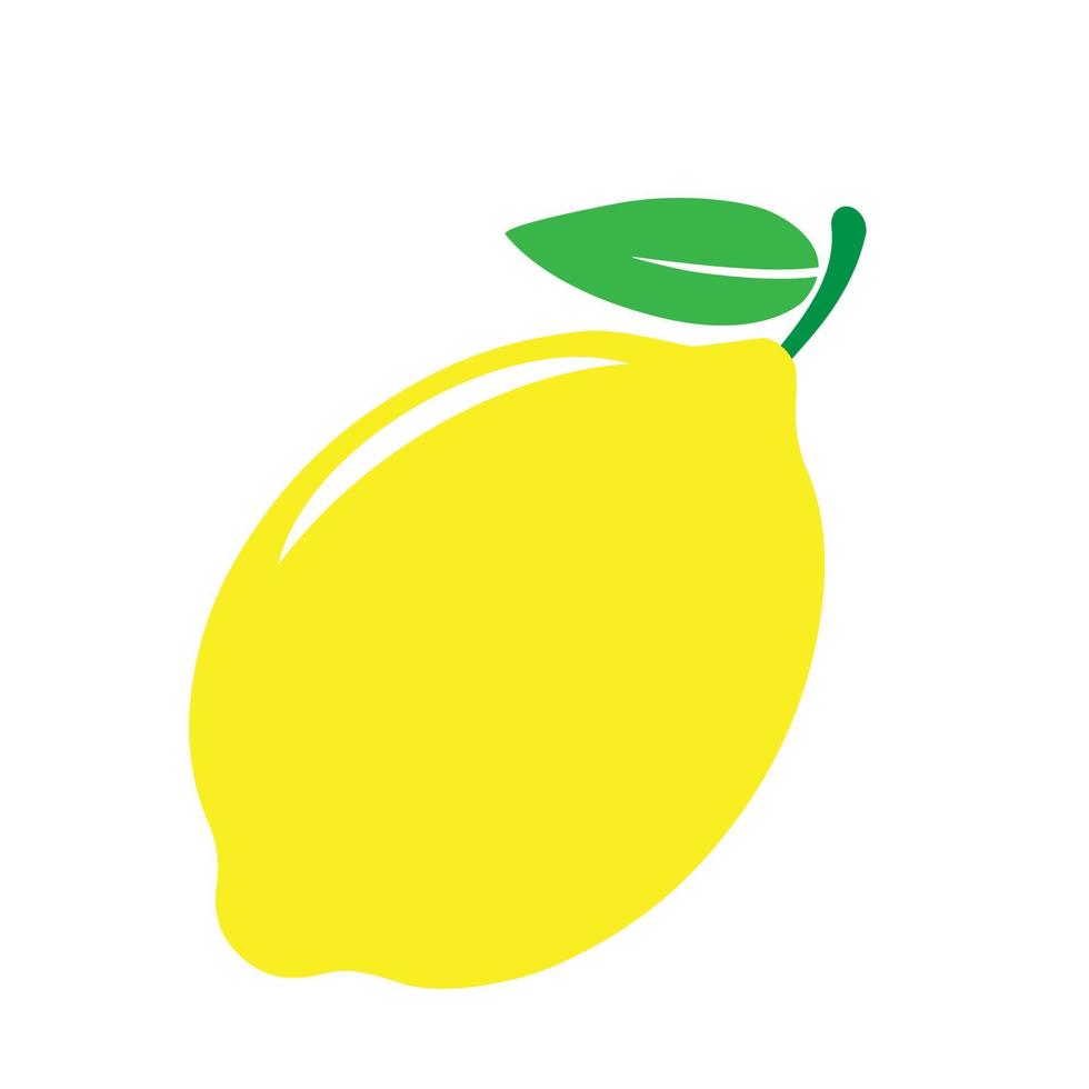 Yellow lemon icon vector