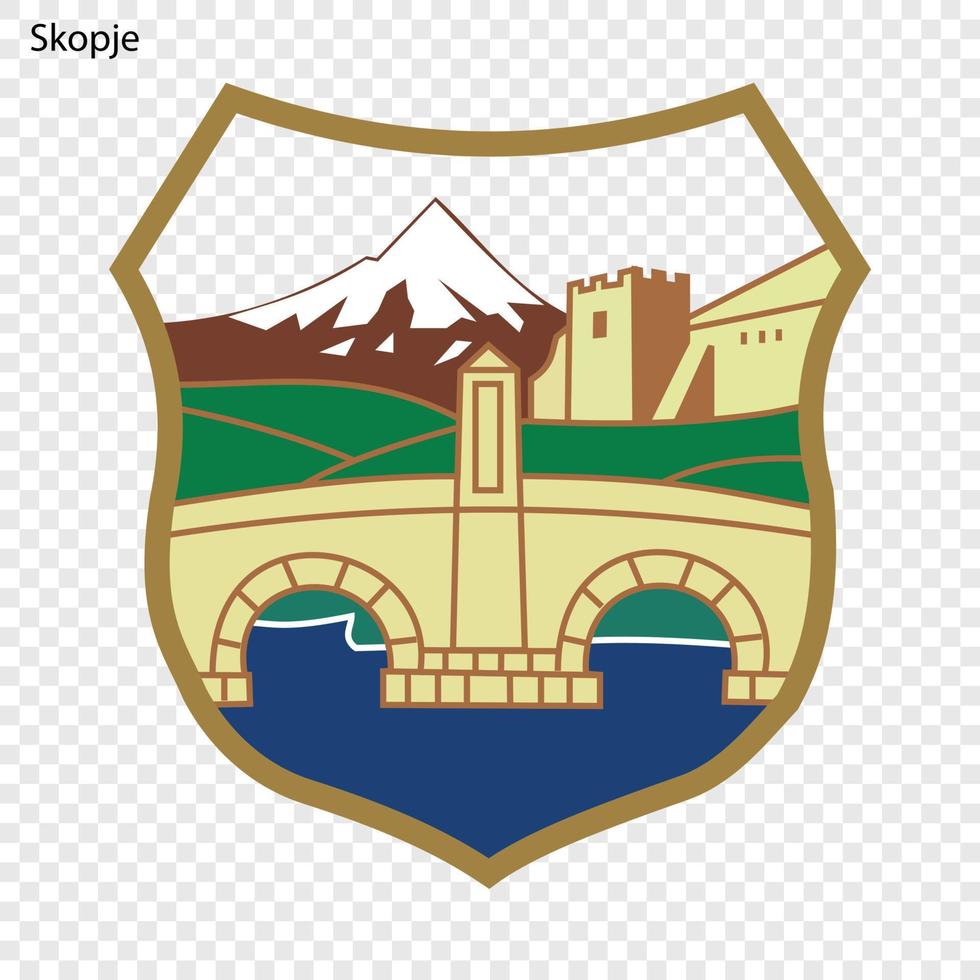 Coat of arm city vector