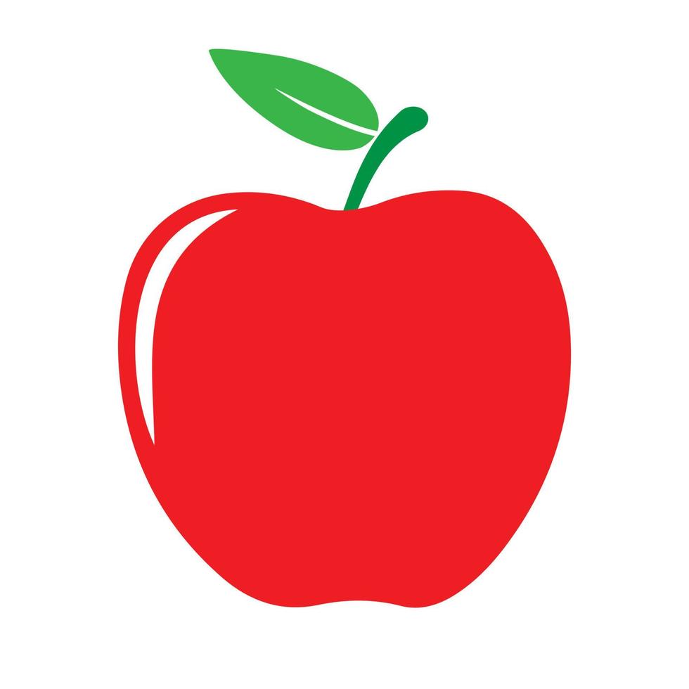 Red apple icon vector