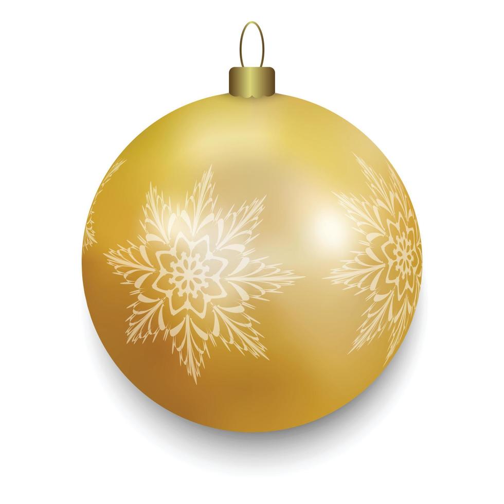 Christmas ball isolated vector