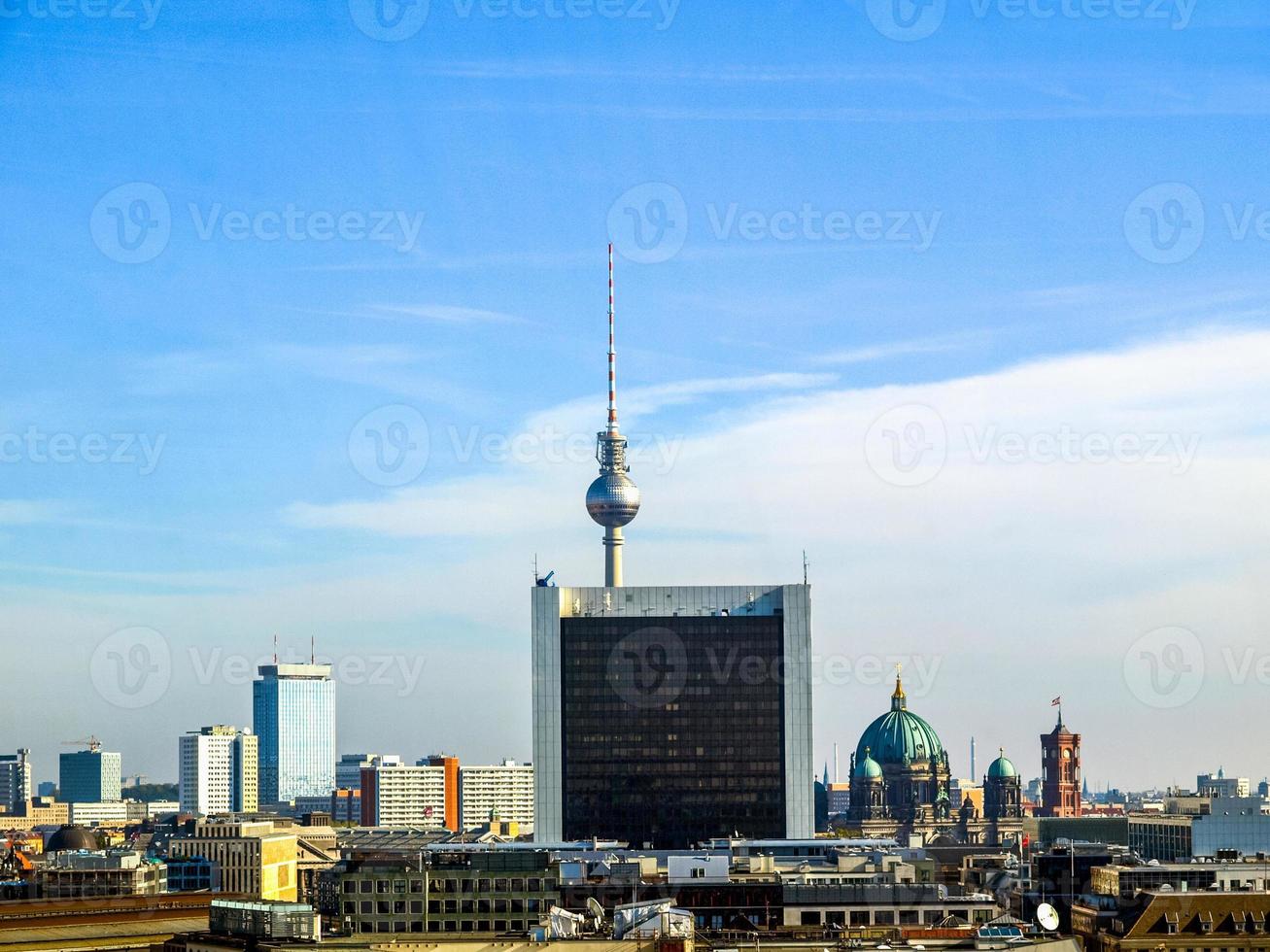 HDR Aerial view of Berlin photo