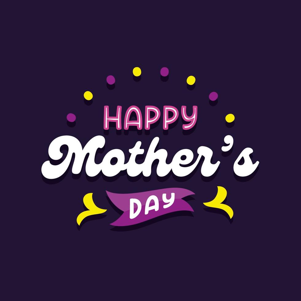 Happy mother day. International celebration day vector template