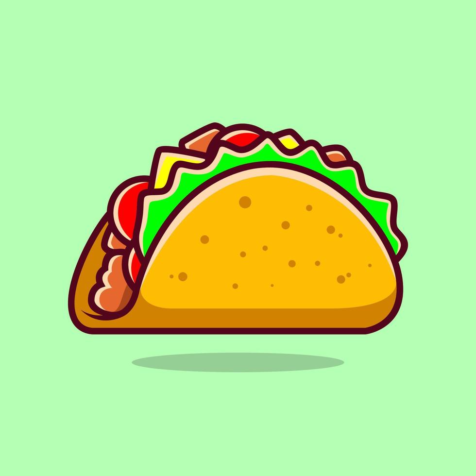 Taco vector. Fast food cartoon element illustration. Flat of fast food vector isolated. Breakfast food collection. Eps 10. 8801606 Vector Art at Vecteezy Taco vector. Fast food cartoon element illustration. Flat of fast food vector isolated. Breakfast food collection. Eps 10. 8801606 Vector Art at Vecteezy