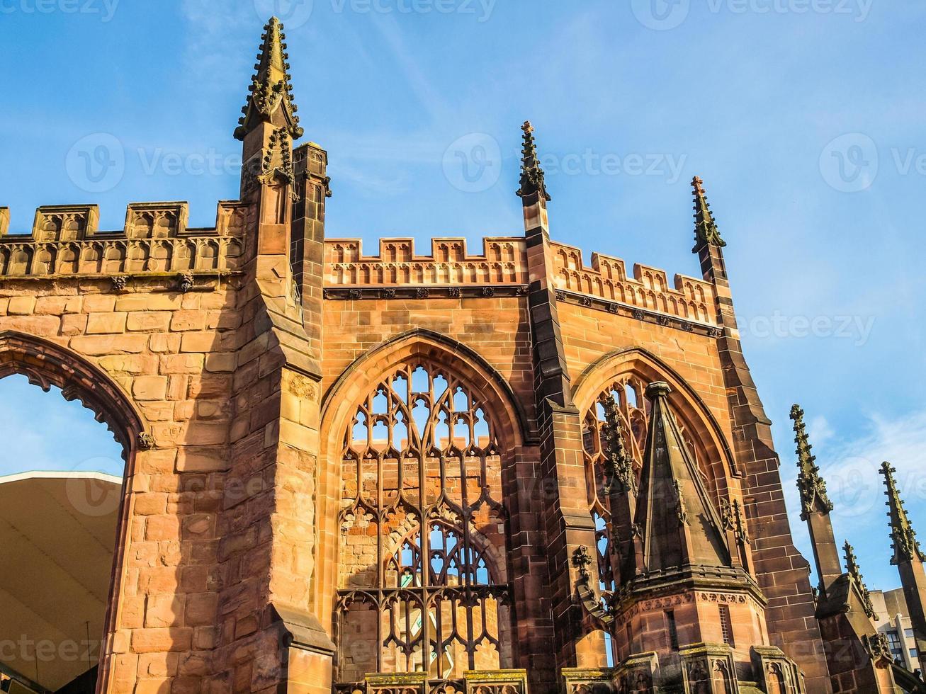 HDR Coventry Cathedral ruins photo
