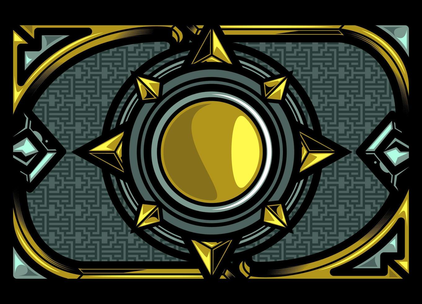 Side game design. Game assets vector element. Eps 10. Mecha technology background.