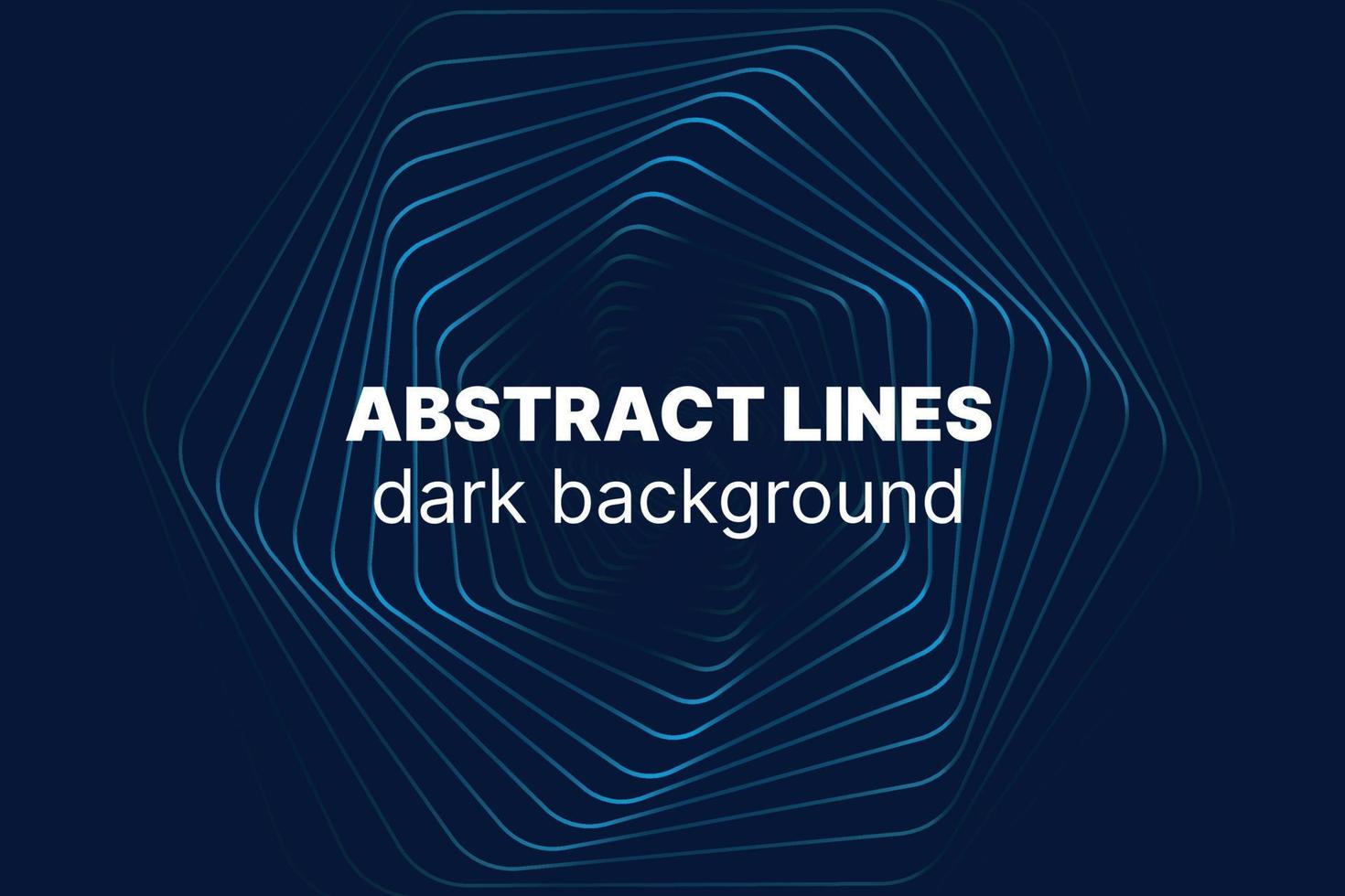Abstract line shape dark background vector