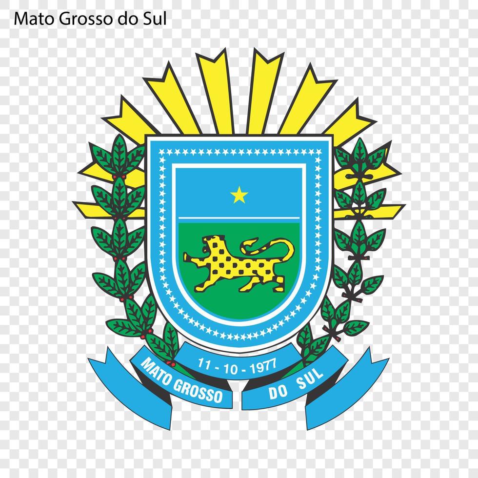 Emblem of Brazilian state vector