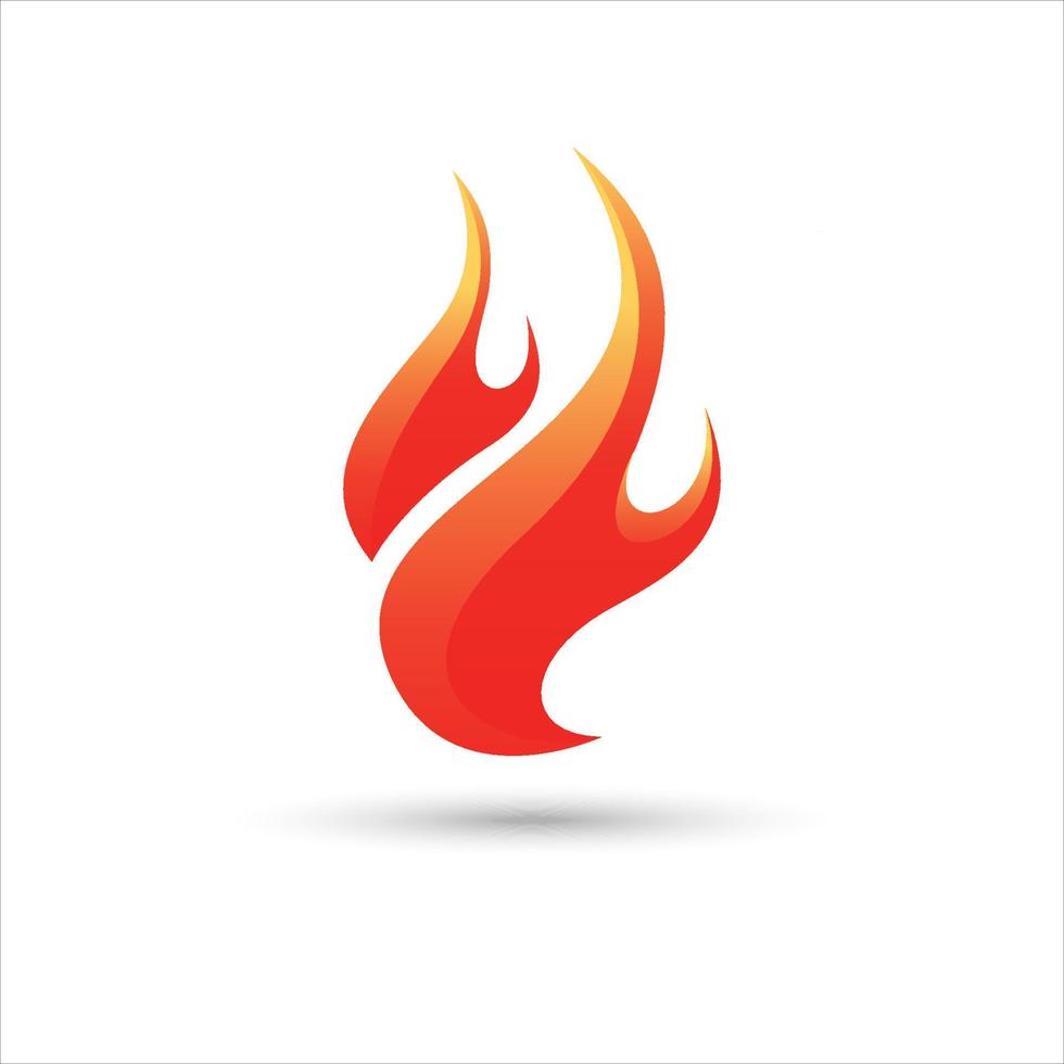 icono de fuego. logotipo de llama. ilustración de diseño de vector de fuego. icono de fuego signo simple.