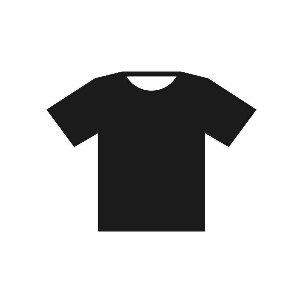icono de camiseta. ilustración de diseño de vector de icono de camiseta. signo simple del icono de la camiseta.