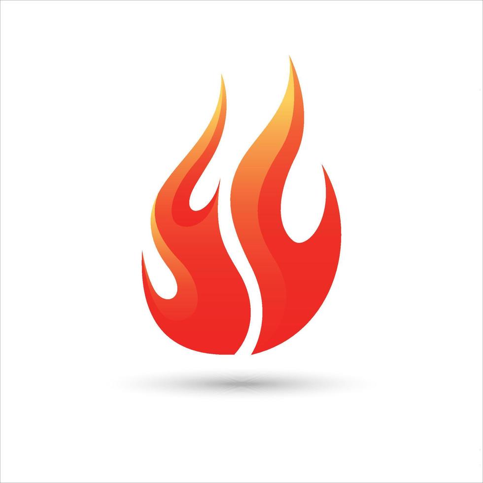 icono de fuego. logotipo de llama. ilustración de diseño de vector de fuego. icono de fuego signo simple.