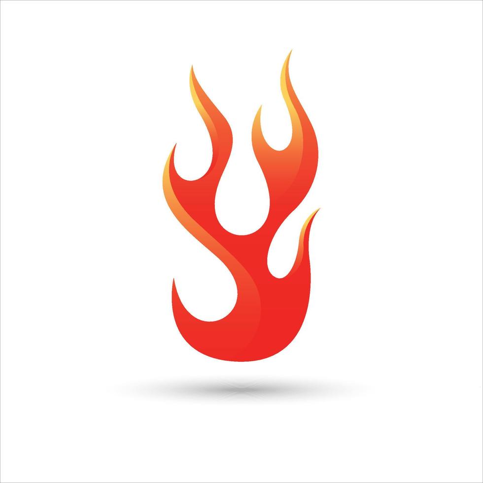 Fire icon. Flame logo. Fire vector design illustration. Fire icon simple sign.