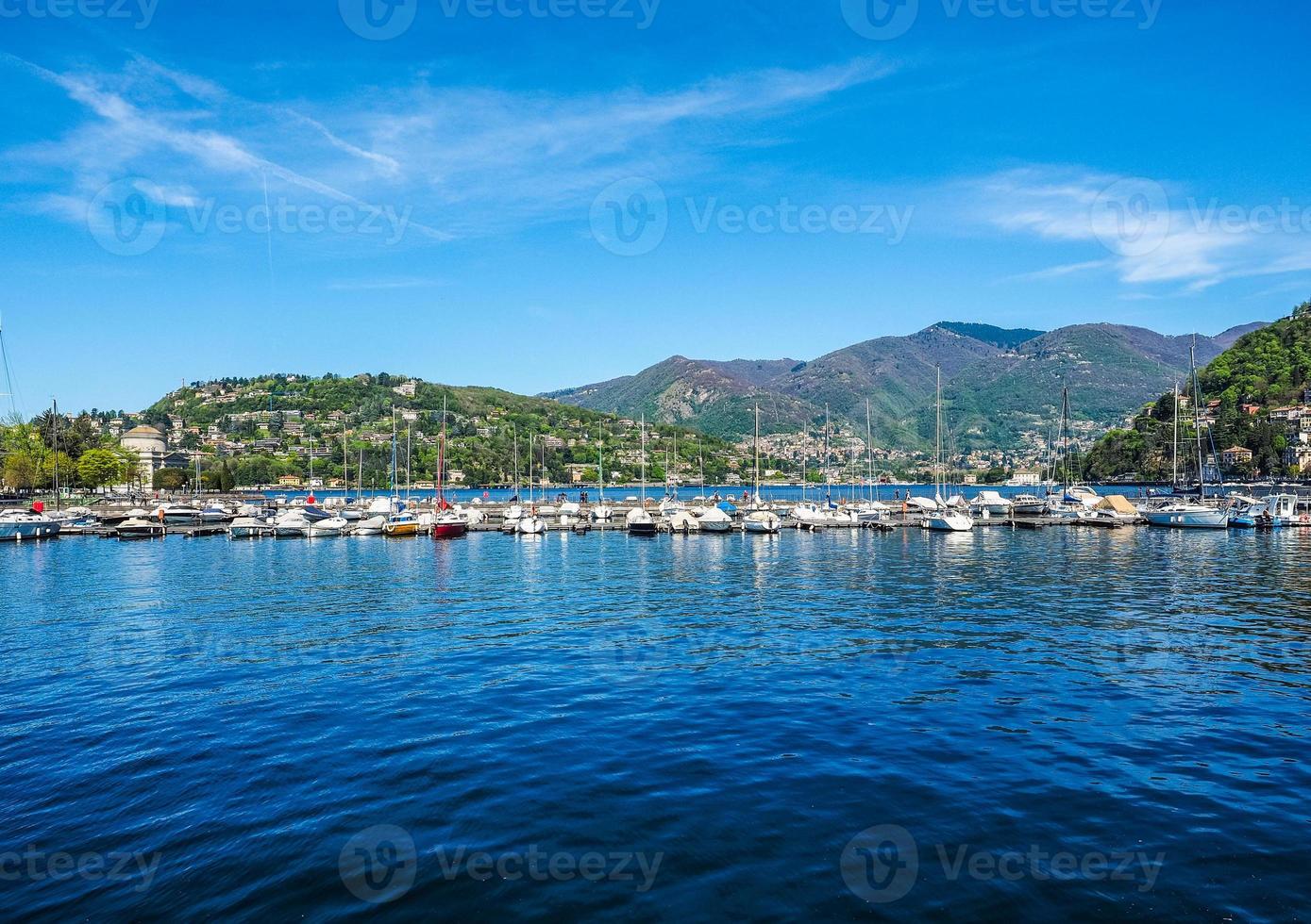 HDR View of Lake Como photo