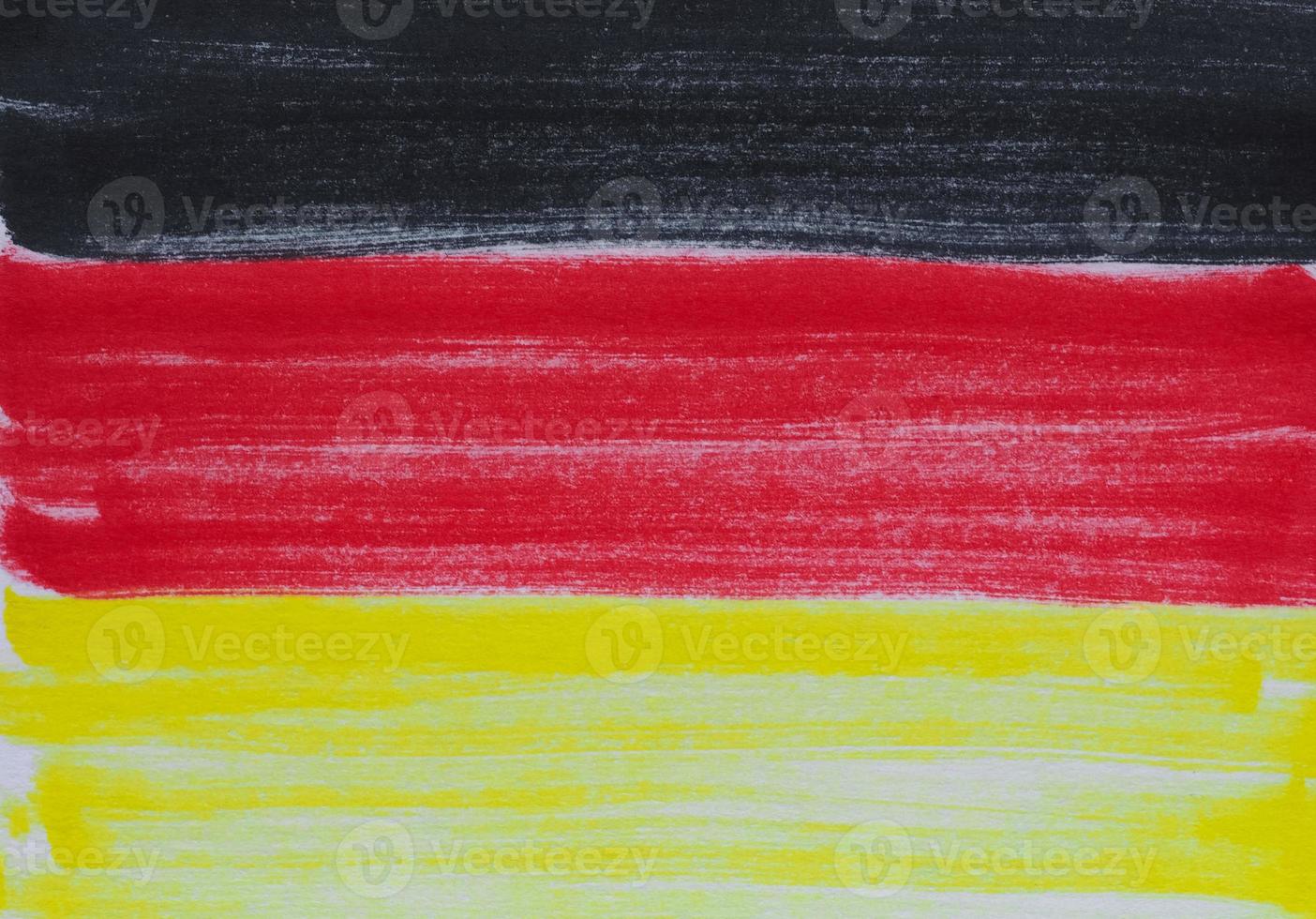 hand drawn German flag of Germany photo