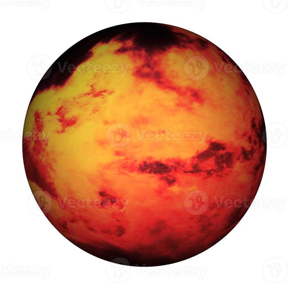 fire sphere white background photo