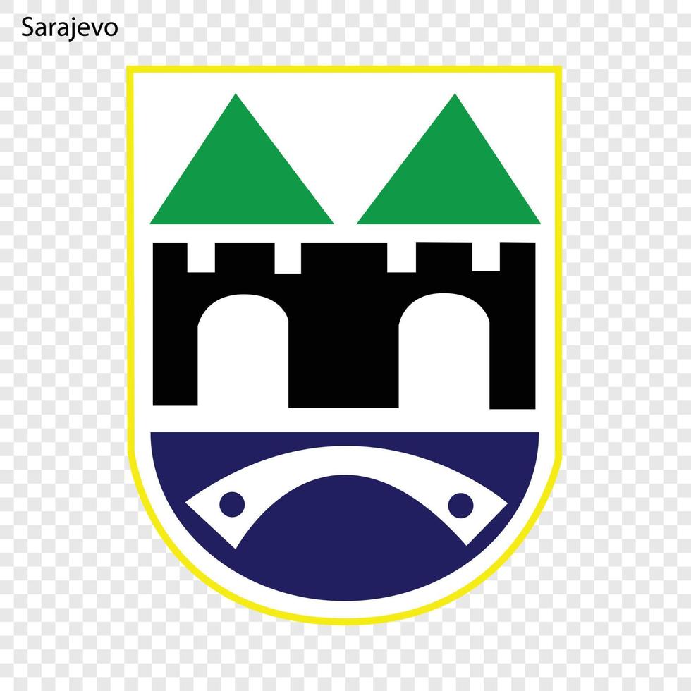 escudo de la ciudad vector