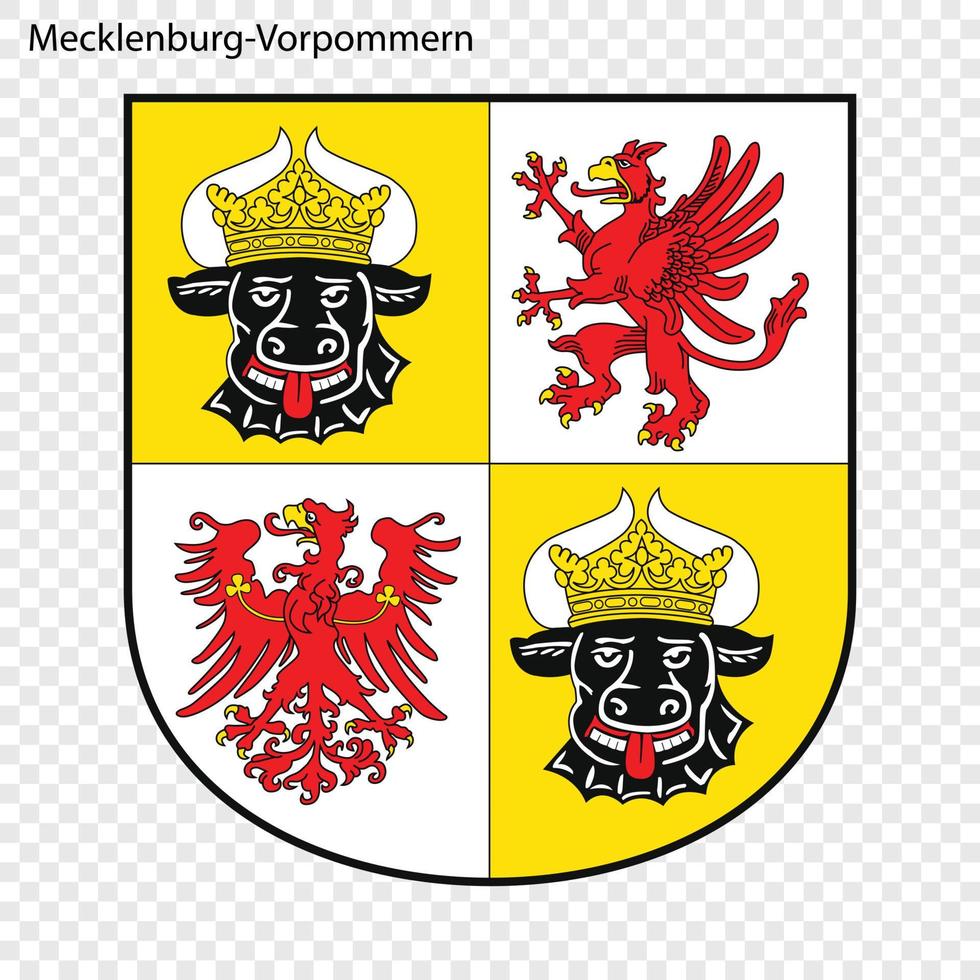 emblema de sarre, provincia de alemania vector