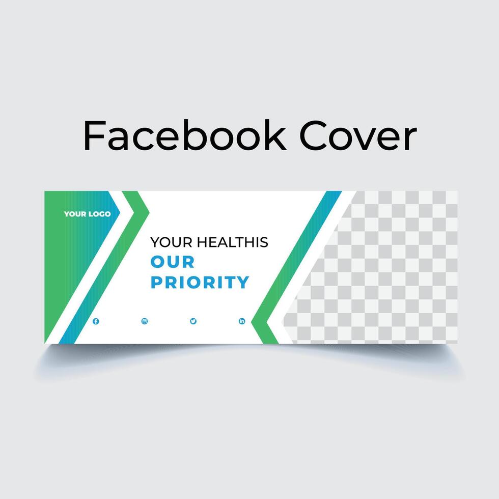 Facebook Cover Template Design vector