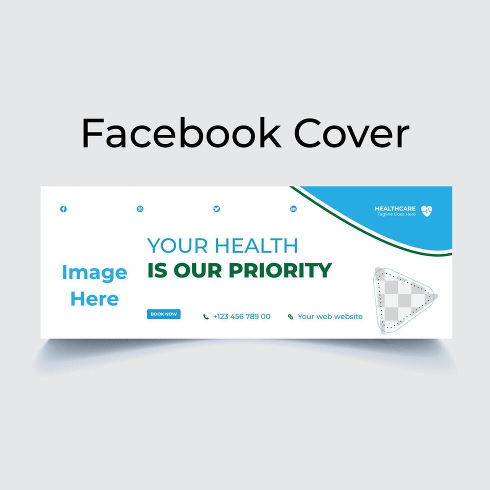 Medical Facebook Cover Design vector