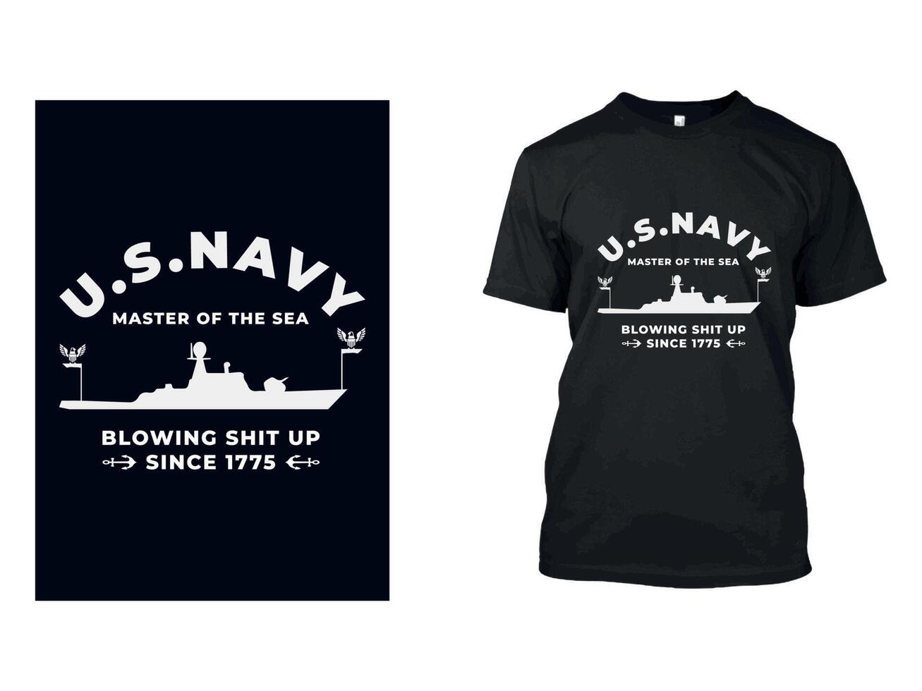 U.S Navy T Shirt Design 8802271 Vector Art at Vecteezy