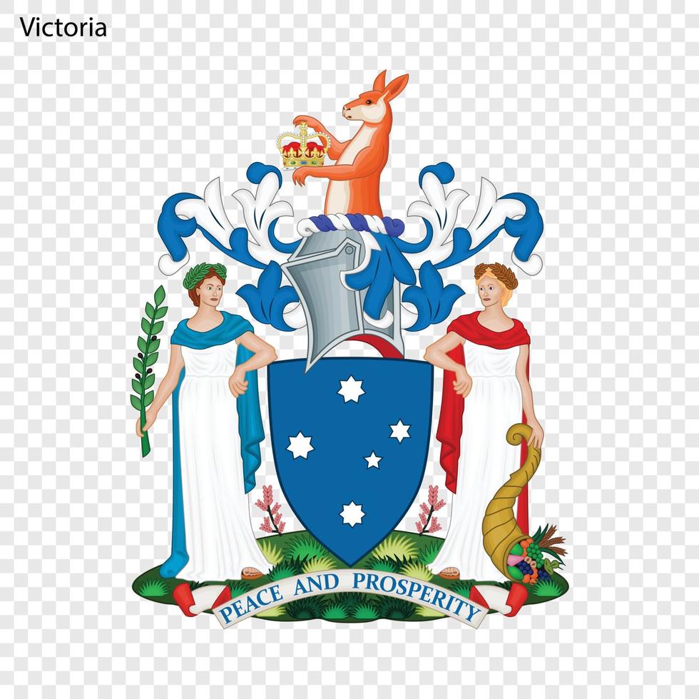 Emblem state of Australia. vector