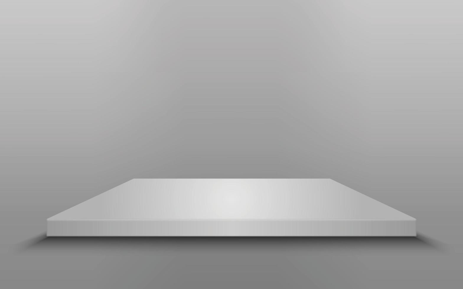 Square podium isolated vector