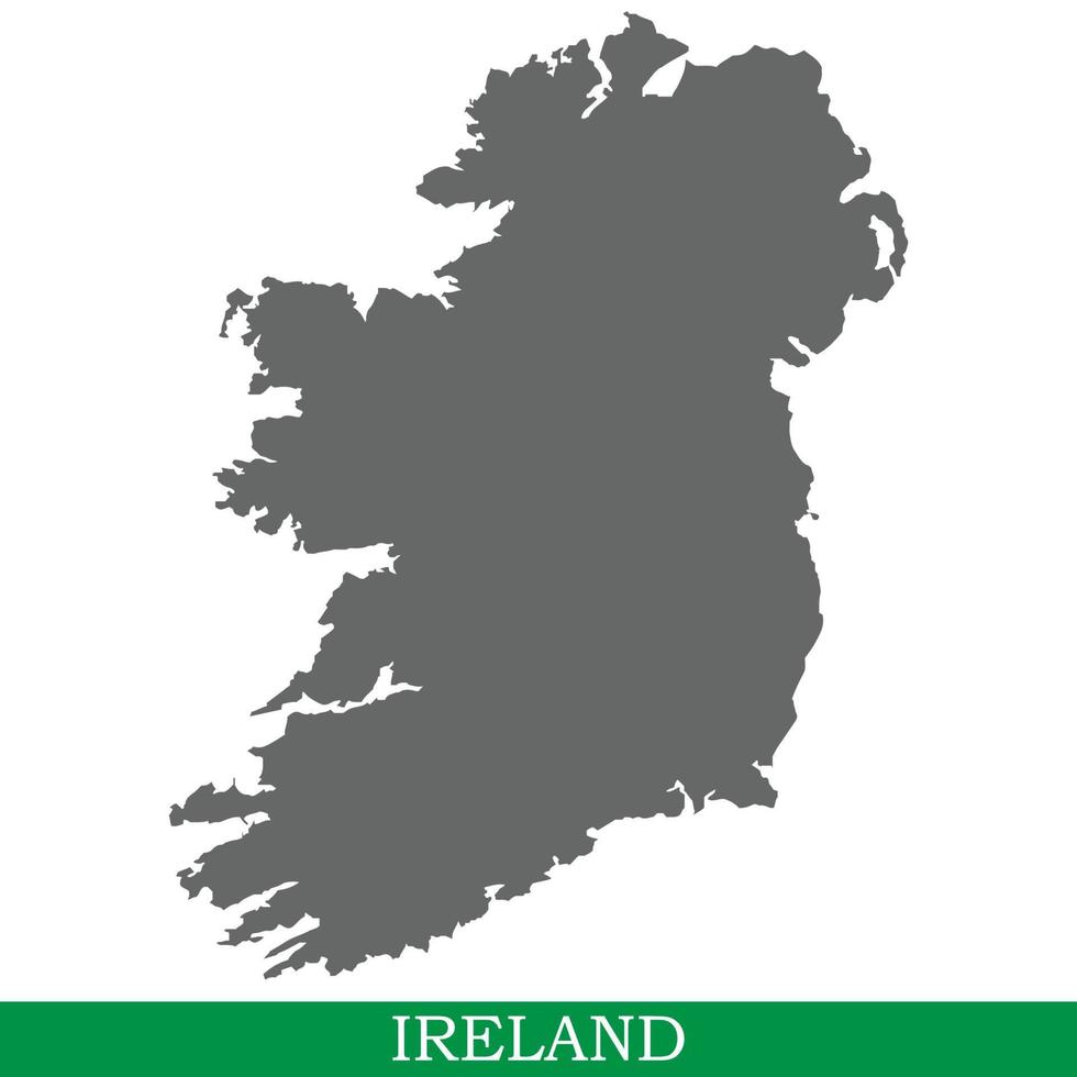 High quality map of island vector