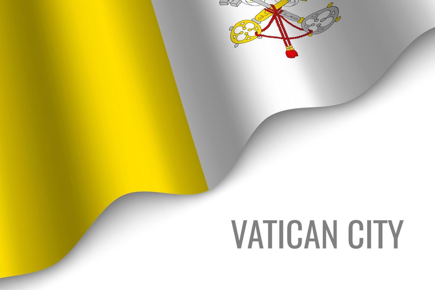 waving flag with copyspace vector