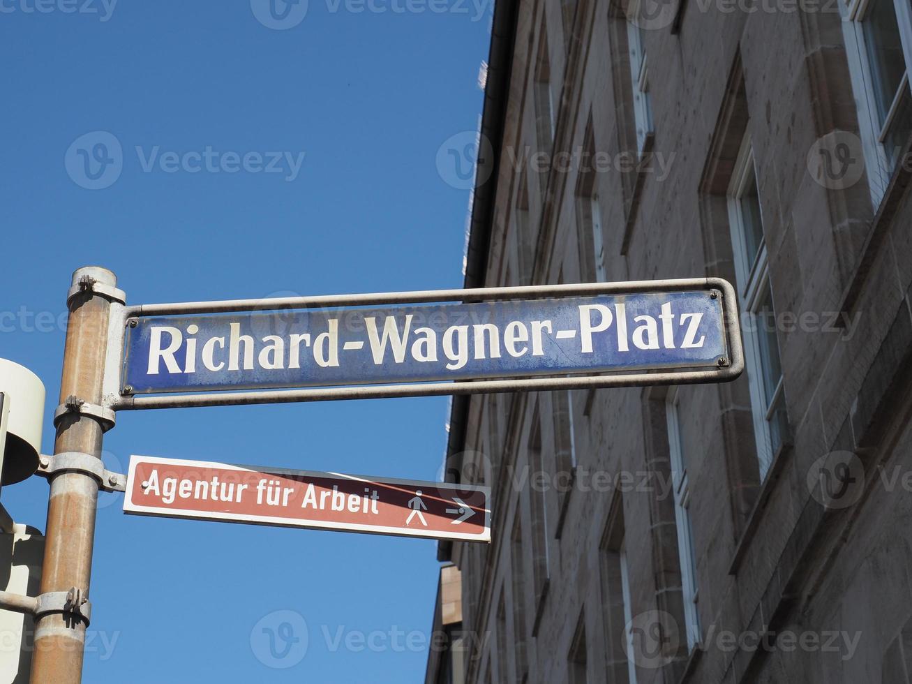 richard wagner platz firmar en nuremberg foto