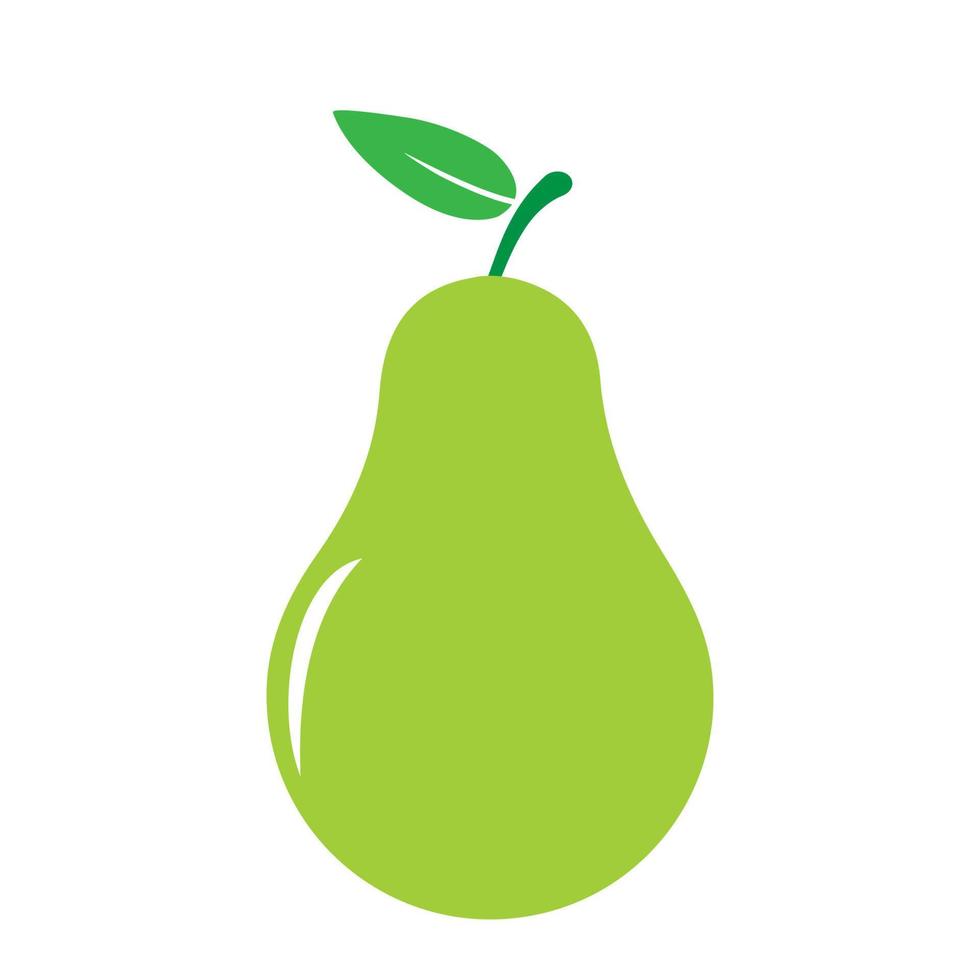 Garden pear icon vector