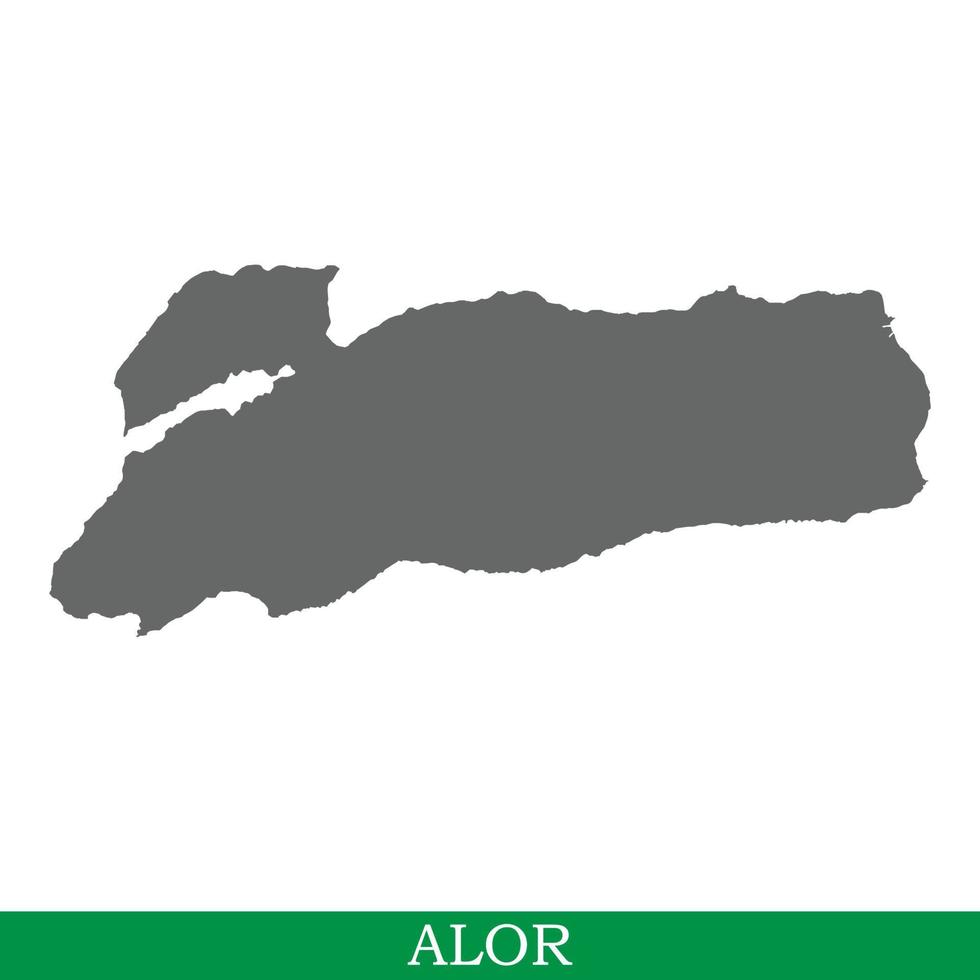 mapa de alta calidad de la isla vector