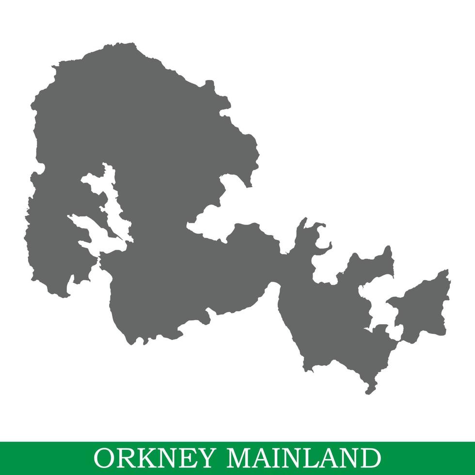 High quality map of island vector
