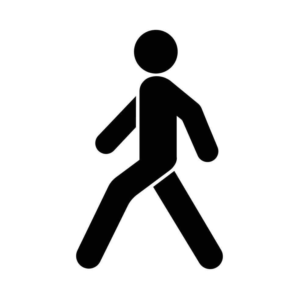 Walk man icon vector