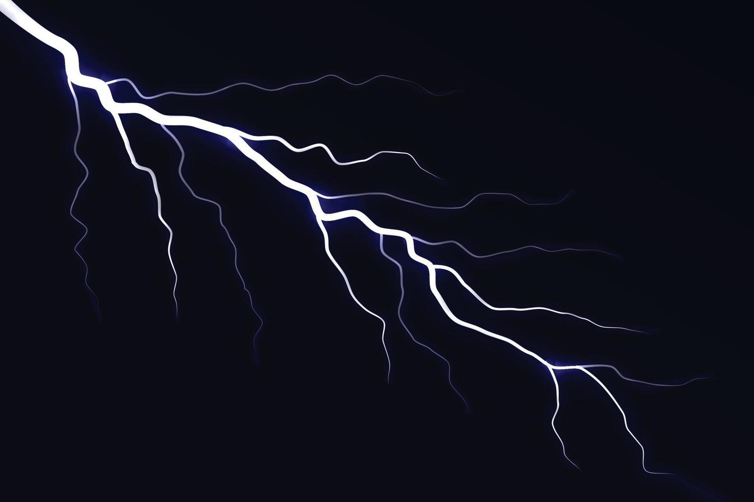 Lightning electric thunder storm vector