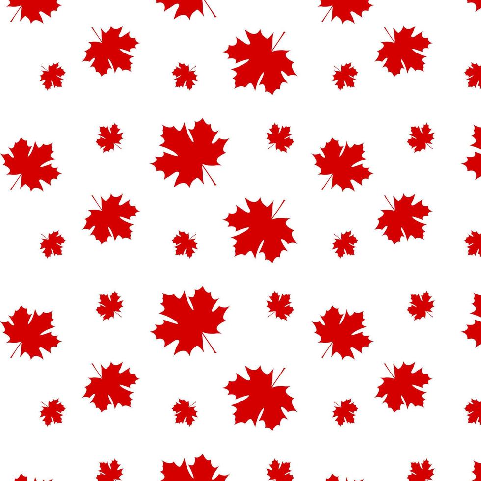 textura de hojas de arce rojo sobre fondo blanco. patrones y plantilla de textura en vector de hojas de otoño