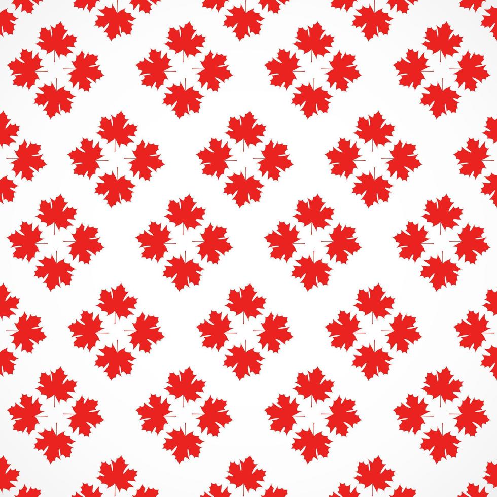 pattern of Red maple leaves on white background. texture template in autumn leaf of maple concept as a seasonal theme concept design vector