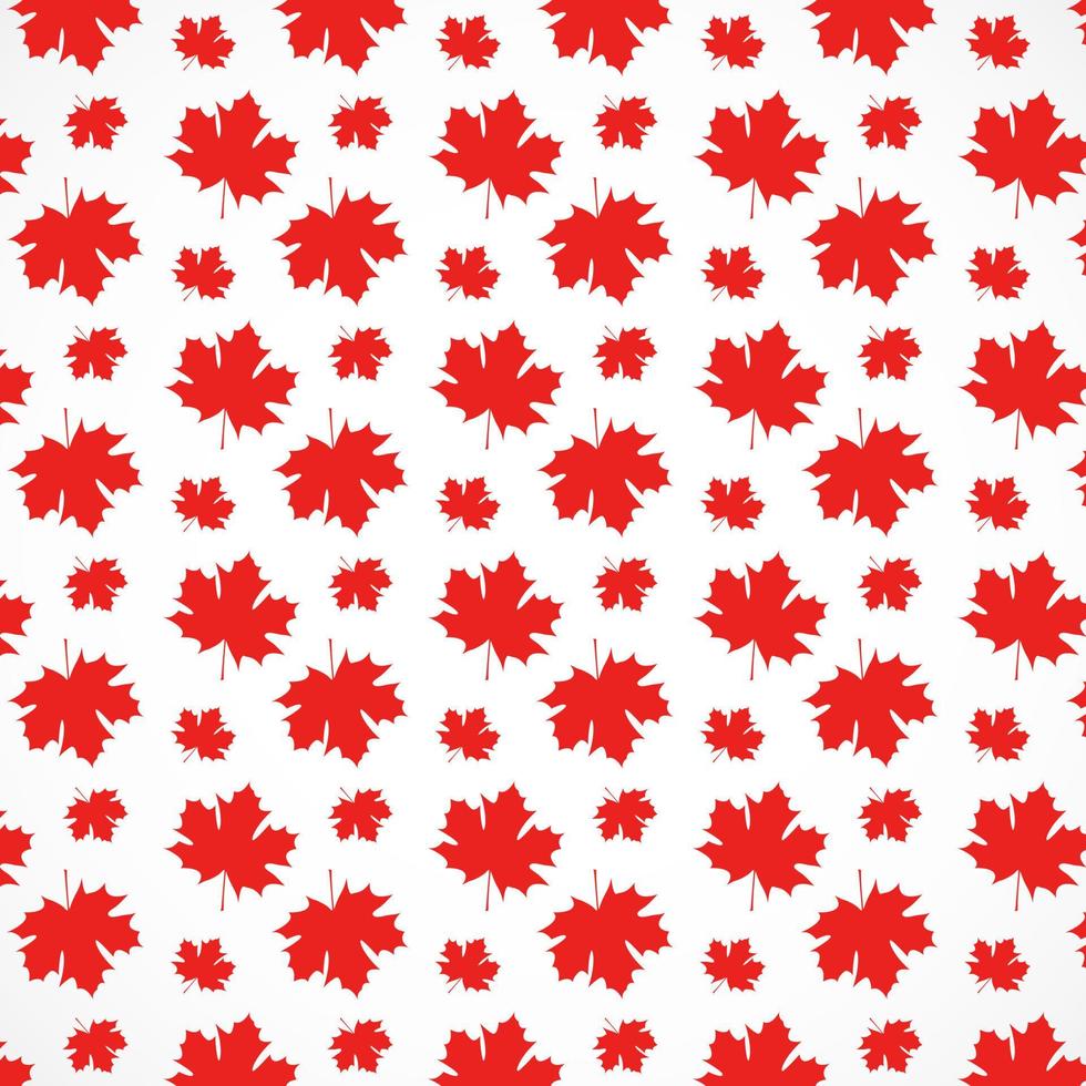 Red maple leaves patterns on white background. texture design in autumn maple leaves concept as a seasonal theme concept illustration vector
