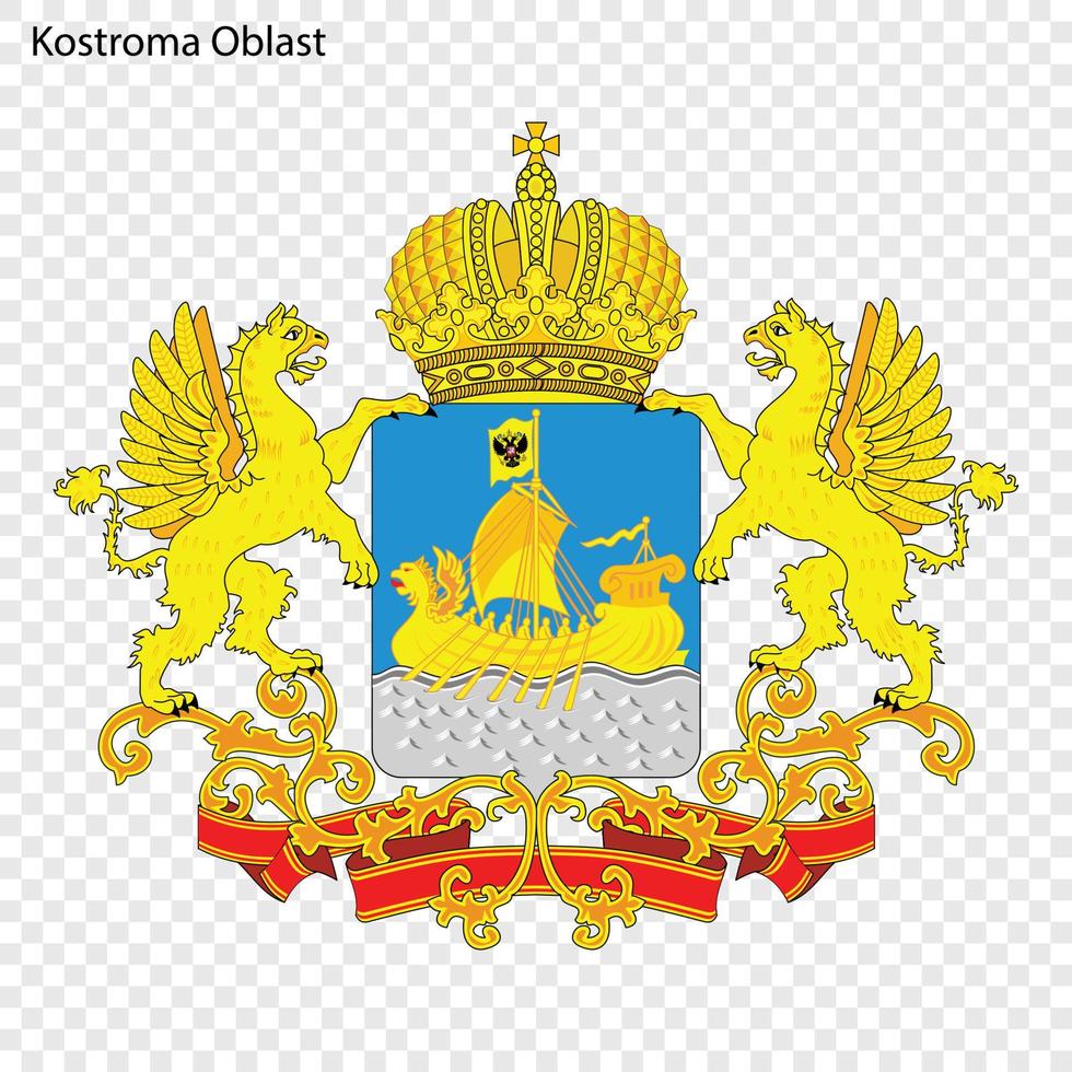 Emblem of province of Russia vector