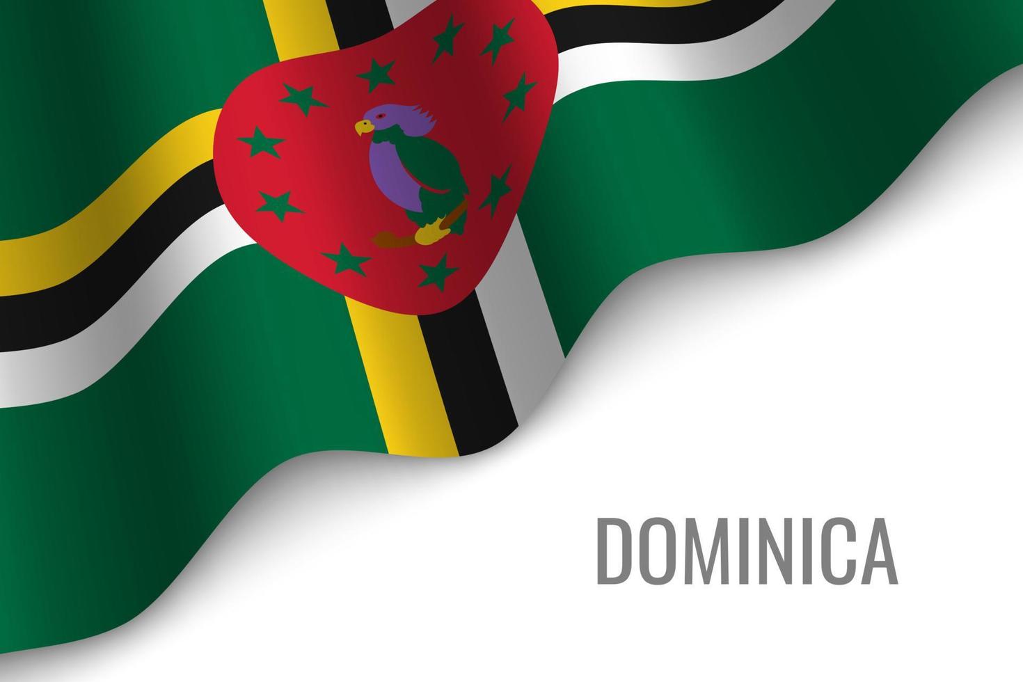 bandera ondeante con copyspace vector